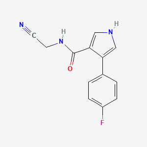 N-(cyanomethyl)-4-(4-fluorophenyl)-1H-pyrrole-3-carboxamide