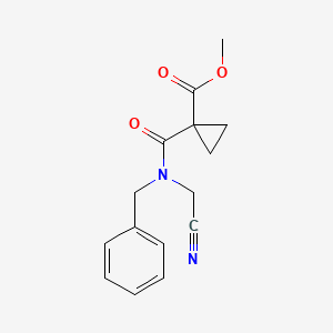 molecular formula C15H16N2O3 B3001928 Methyl 1-[benzyl(cyanomethyl)carbamoyl]cyclopropane-1-carboxylate CAS No. 1797786-75-4