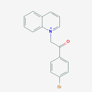 molecular formula C17H13BrNO+ B300193 1-(4-Bromophenacyl)quinolinium 