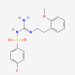1-(4-Fluorophenyl)sulfonyl-2-[2-(2-methoxyphenyl)ethyl]guanidine