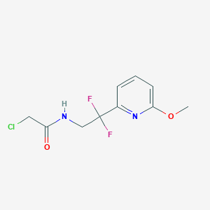 2-Chloro-N-[2,2-difluoro-2-(6-methoxypyridin-2-yl)ethyl]acetamide