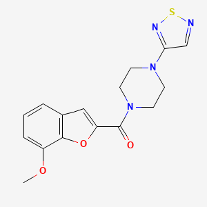 1-(7-Methoxy-1-benzofuran-2-carbonyl)-4-(1,2,5-thiadiazol-3-yl)piperazine