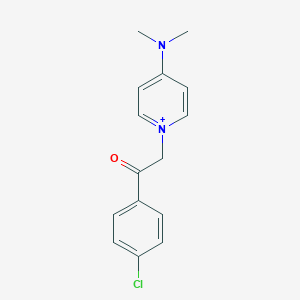 molecular formula C15H16ClN2O+ B300194 N-(1-[2-(4-chlorophenyl)-2-oxoethyl]-4(1H)-pyridinylidene)-N-methylmethanaminium 