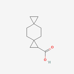 molecular formula C11H16O2 B3001940 Dispiro[2.2.26.23]decane-8-carboxylic acid CAS No. 2012538-26-8