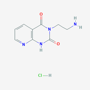 3-(2-aminoethyl)-1H,2H,3H,4H-pyrido[2,3-d]pyrimidine-2,4-dione hydrochloride