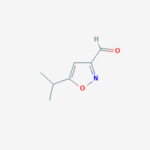 molecular formula C7H9NO2 B3001962 5-Isopropylisoxazole-3-carbaldehyde CAS No. 123770-61-6