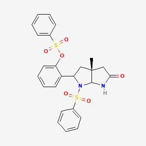 2-[(3aR)-3a-methyl-5-oxo-1-(phenylsulfonyl)octahydropyrrolo[2,3-b]pyrrol-2-yl]phenyl benzenesulfonate