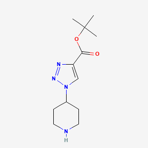 molecular formula C12H20N4O2 B3001979 Tert-butyl 1-piperidin-4-yltriazole-4-carboxylate CAS No. 2248271-06-7