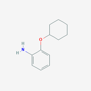 molecular formula C12H17NO B3001980 2-(Cyclohexyloxy)aniline CAS No. 105973-36-2; 105973-37-3; 2688-84-8