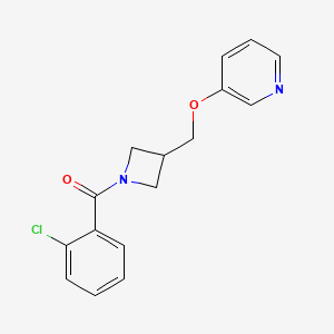 (2-Chlorophenyl)-[3-(pyridin-3-yloxymethyl)azetidin-1-yl]methanone