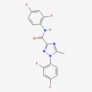 N,1-bis(2,4-difluorophenyl)-5-methyl-1H-1,2,4-triazole-3-carboxamide