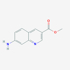 molecular formula C11H10N2O2 B3001987 Methyl 7-aminoquinoline-3-carboxylate CAS No. 948302-98-5