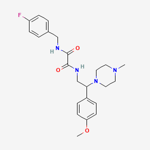 N1-(4-fluorobenzyl)-N2-(2-(4-methoxyphenyl)-2-(4-methylpiperazin-1-yl)ethyl)oxalamide