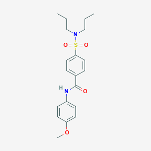 molecular formula C20H26N2O4S B300200 4-(dipropylsulfamoyl)-N-(4-methoxyphenyl)benzamide 