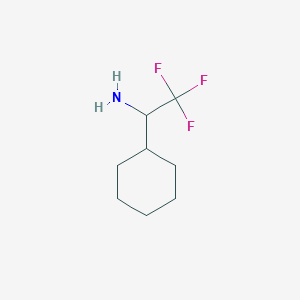 molecular formula C8H14F3N B3002004 1-Cyclohexyl-2,2,2-trifluoroethanamine CAS No. 1078726-20-1