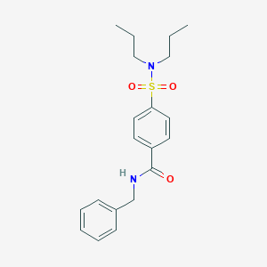 molecular formula C20H26N2O3S B300201 N-benzyl-4-(dipropylsulfamoyl)benzamide 