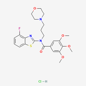 N-(4-fluorobenzo[d]thiazol-2-yl)-3,4,5-trimethoxy-N-(3-morpholinopropyl)benzamide hydrochloride