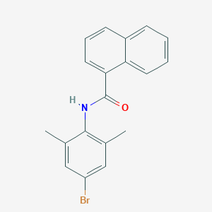 molecular formula C19H16BrNO B300202 N-(4-bromo-2,6-dimethylphenyl)-1-naphthamide 