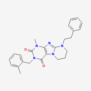 1-methyl-3-(2-methylbenzyl)-9-phenethyl-6,7,8,9-tetrahydropyrimido[2,1-f]purine-2,4(1H,3H)-dione