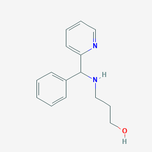 molecular formula C15H18N2O B3002036 3-[(苯基-吡啶-2-基-甲基)-氨基]-丙醇 CAS No. 626214-15-1