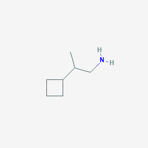 molecular formula C7H15N B3002047 2-Cyclobutylpropan-1-amine CAS No. 1082543-96-1