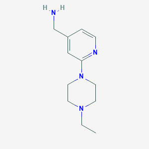 molecular formula C12H20N4 B3002059 [2-(4-Ethylpiperazin-1-yl)pyridin-4-yl]methanamine CAS No. 953907-35-2