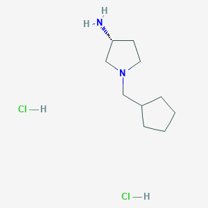 molecular formula C10H22Cl2N2 B3002071 (R)-1-(环戊基甲基)吡咯烷-3-胺二盐酸盐 CAS No. 1286208-46-5