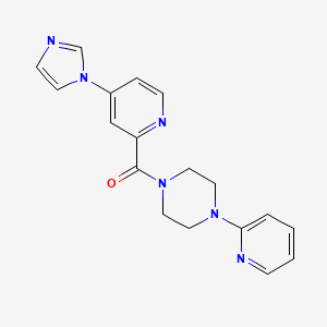 (4-(1H-imidazol-1-yl)pyridin-2-yl)(4-(pyridin-2-yl)piperazin-1-yl)methanone