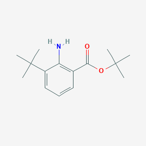 molecular formula C15H23NO2 B3002080 tert-Butyl 2-amino-3-(tert-butyl)benzoate CAS No. 2248344-80-9