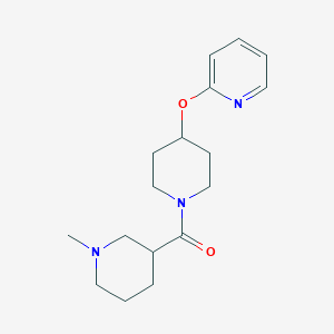 molecular formula C17H25N3O2 B3002083 (1-Methylpiperidin-3-yl)(4-(pyridin-2-yloxy)piperidin-1-yl)methanone CAS No. 1421473-09-7