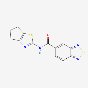 N-(5,6-dihydro-4H-cyclopenta[d]thiazol-2-yl)benzo[c][1,2,5]thiadiazole-5-carboxamide