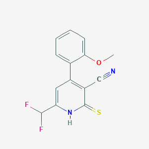 6-(Difluoromethyl)-2-mercapto-4-(2-methoxyphenyl)nicotinonitrile