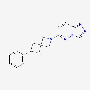 molecular formula C17H17N5 B3002094 6-(6-Phenyl-2-azaspiro[3.3]heptan-2-yl)-[1,2,4]triazolo[4,3-b]pyridazine CAS No. 2379977-51-0