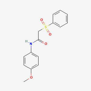 N-(4-methoxyphenyl)-2-(phenylsulfonyl)acetamide