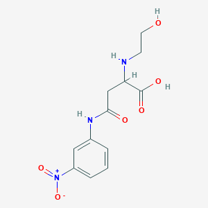 2-(2-Hydroxyethylamino)-4-(3-nitroanilino)-4-oxobutanoic acid