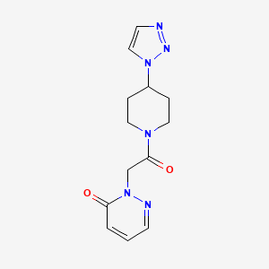2-(2-(4-(1H-1,2,3-triazol-1-yl)piperidin-1-yl)-2-oxoethyl)pyridazin-3(2H)-one