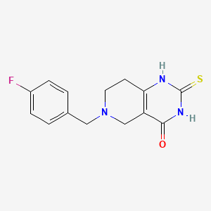 6-(4-fluorobenzyl)-2-thioxo-2,3,5,6,7,8-hexahydropyrido[4,3-d]pyrimidin-4(1H)-one