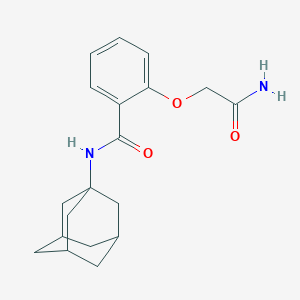 molecular formula C19H24N2O3 B300213 N-(1-Adamantyl)-2-(2-amino-2-oxoethoxy)benzamide 