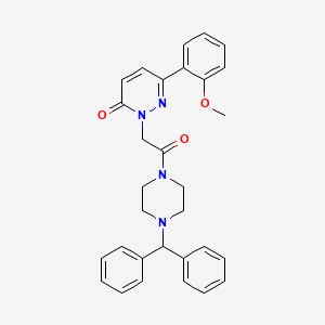 2-(2-(4-benzhydrylpiperazin-1-yl)-2-oxoethyl)-6-(2-methoxyphenyl)pyridazin-3(2H)-one