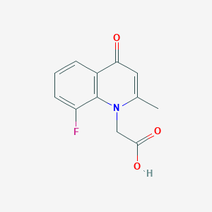 (8-fluoro-2-methyl-4-oxoquinolin-1(4H)-yl)acetic acid