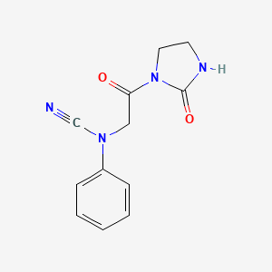 [2-Oxo-2-(2-oxoimidazolidin-1-yl)ethyl]-phenylcyanamide
