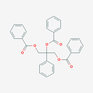 molecular formula C30H24O6 B300218 2-(Benzoyloxy)-1-[(benzoyloxy)methyl]-1-phenylethyl benzoate 