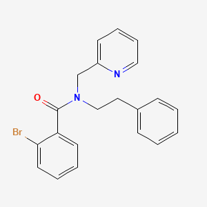 molecular formula C21H19BrN2O B3002181 2-溴-N-苯乙基-N-(吡啶-2-基甲基)苯甲酰胺 CAS No. 1351599-71-7