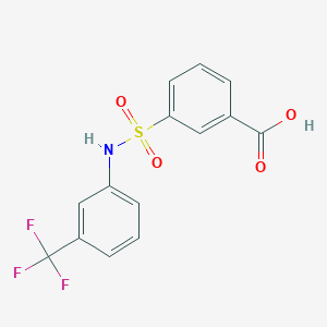 B3002182 3-{[3-(Trifluoromethyl)phenyl]sulfamoyl}benzoic acid CAS No. 327092-91-1