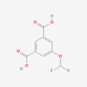 molecular formula C9H6F2O5 B3002191 5-(二氟甲氧基)苯-1,3-二甲酸 CAS No. 2055613-85-7