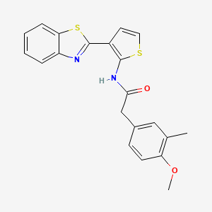 N-(3-(benzo[d]thiazol-2-yl)thiophen-2-yl)-2-(4-methoxy-3-methylphenyl)acetamide