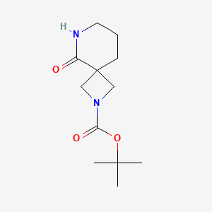 molecular formula C12H20N2O3 B3002209 Tert-butyl 5-oxo-2,6-diazaspiro[3.5]nonane-2-carboxylate CAS No. 2138094-74-1