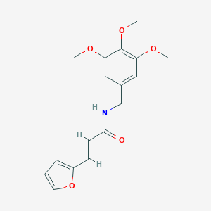 molecular formula C17H19NO5 B300221 3-(2-furyl)-N-(3,4,5-trimethoxybenzyl)acrylamide 