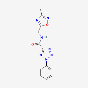 N-((3-methyl-1,2,4-oxadiazol-5-yl)methyl)-2-phenyl-2H-tetrazole-5-carboxamide