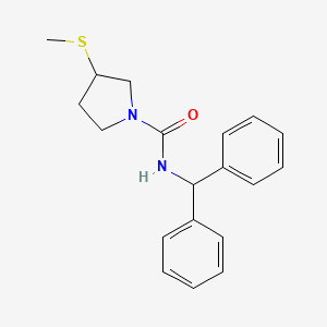 N-benzhydryl-3-(methylthio)pyrrolidine-1-carboxamide